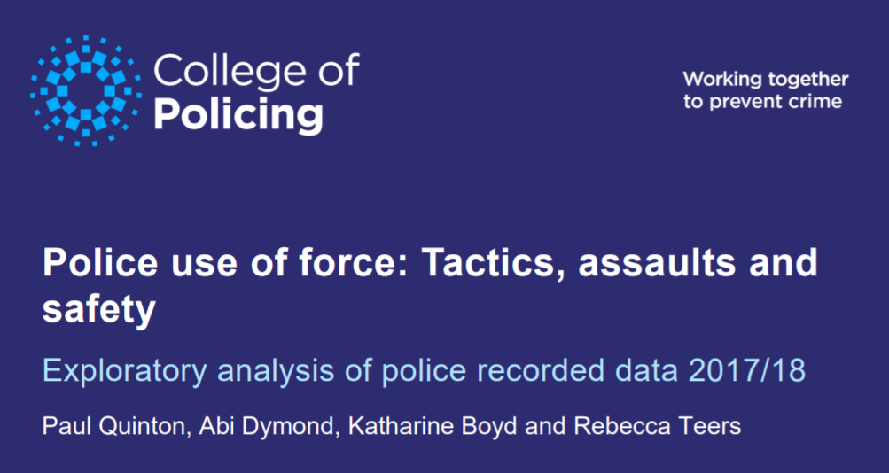 Use of Force Report Cover